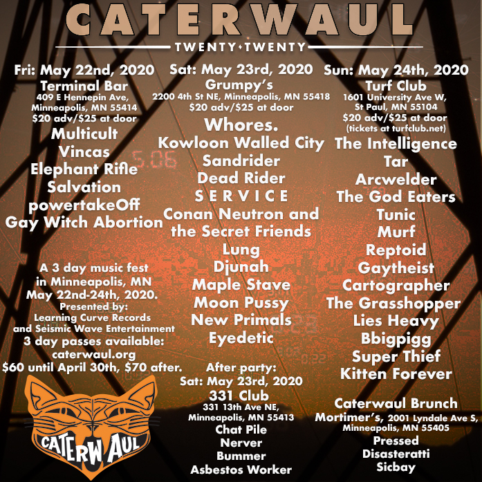 Band Announcements – Caterwaul Music Festival 05/24-5/27, 2024
